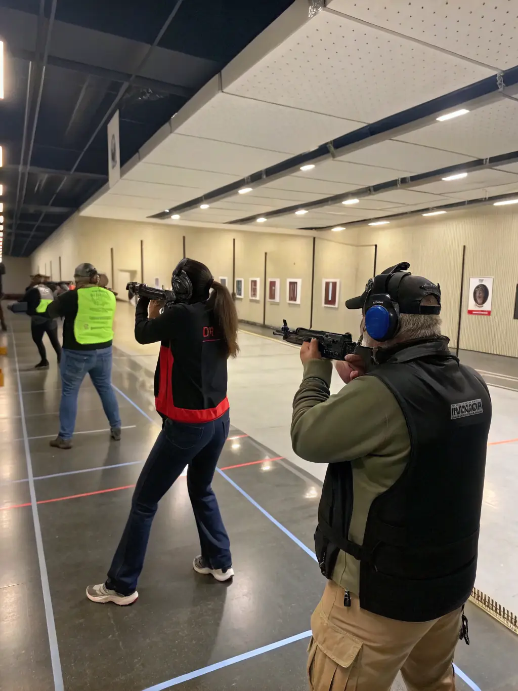 An image showcasing students in the NRA Range Safety Officer course at Elite Tactical Defense, emphasizing safety protocols and range management.